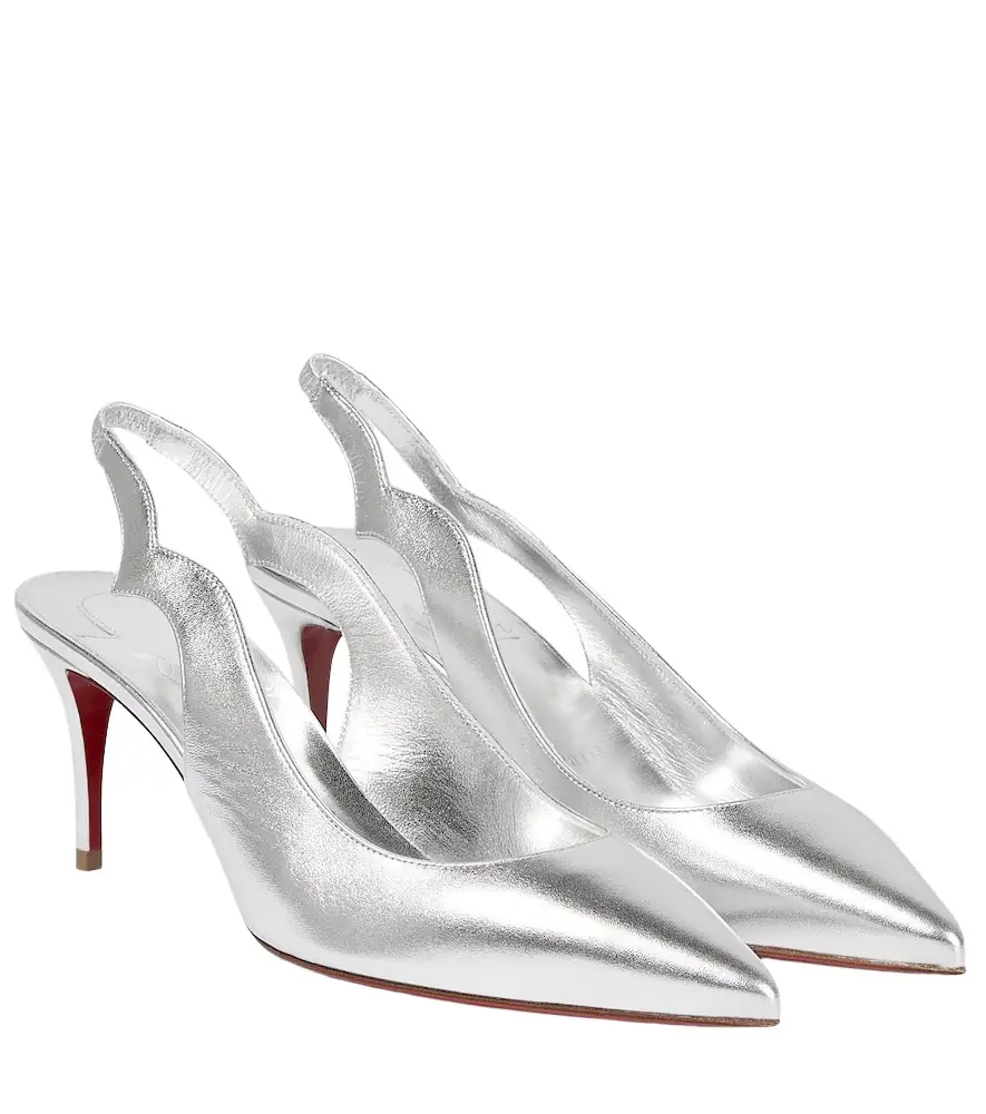 Christian Louboutin Leather slingback pumps