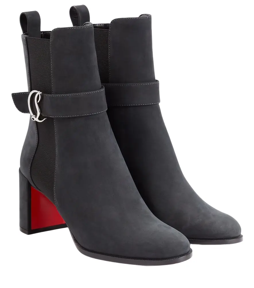 Christian Louboutin CL Chelsea Booty suede ankle boots