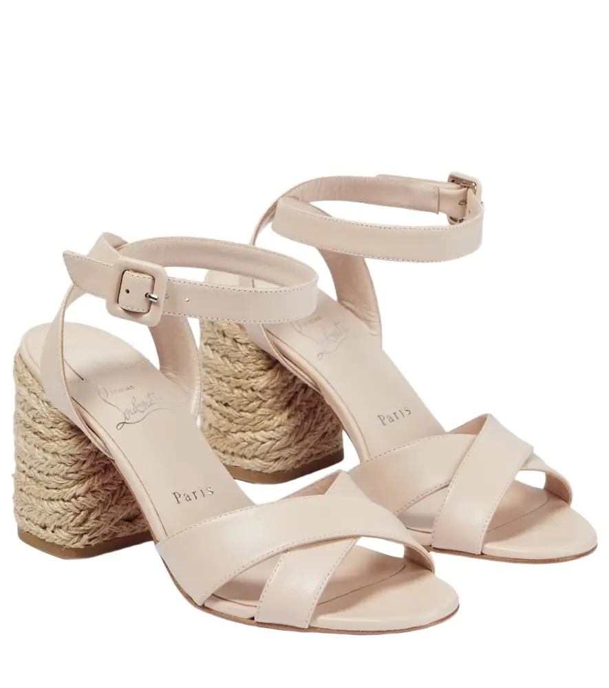 Christian Louboutin Mariza 85 leather espadrilles sandals