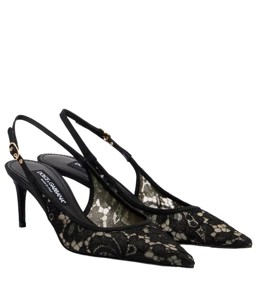Dolce & Gabbana Lace slingback pumps