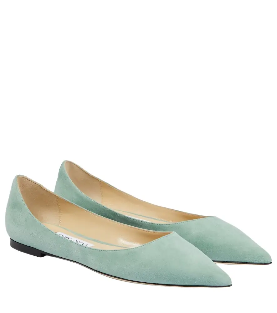Jimmy Choo Love suede ballet flats - Women's Shoes