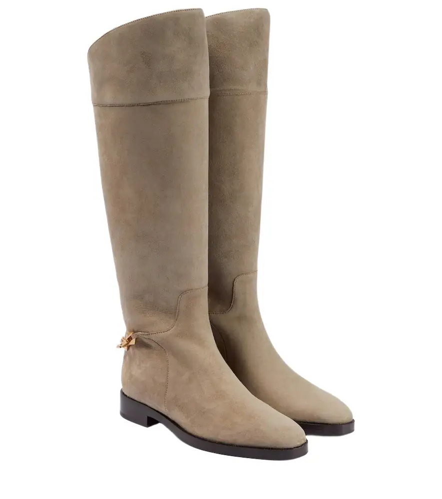 Jimmy Choo Nell suede knee-high boots - Women's Shoes