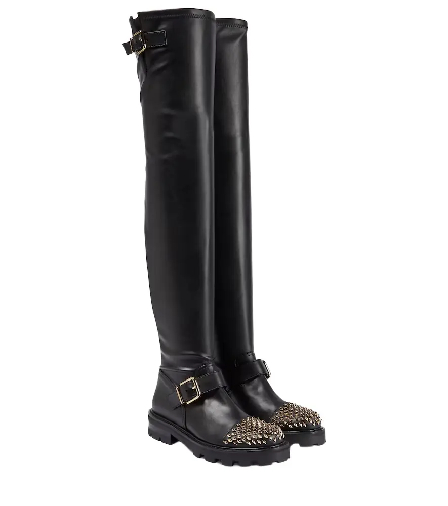 Jimmy Choo Biker II leather over-the-knee boots - Women's Shoes