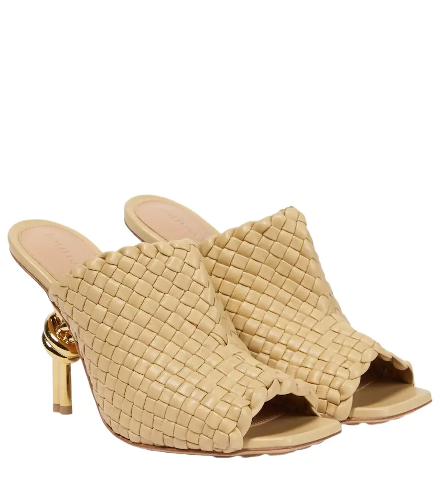 Bottega Veneta Knot leather mules