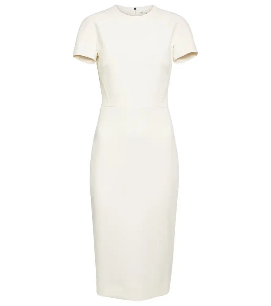 Victoria Beckham Crêpe midi dress