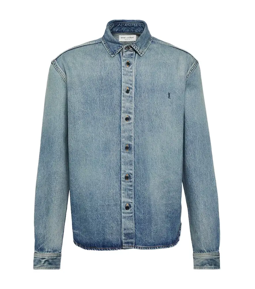 Saint Laurent Cassandre denim shirt