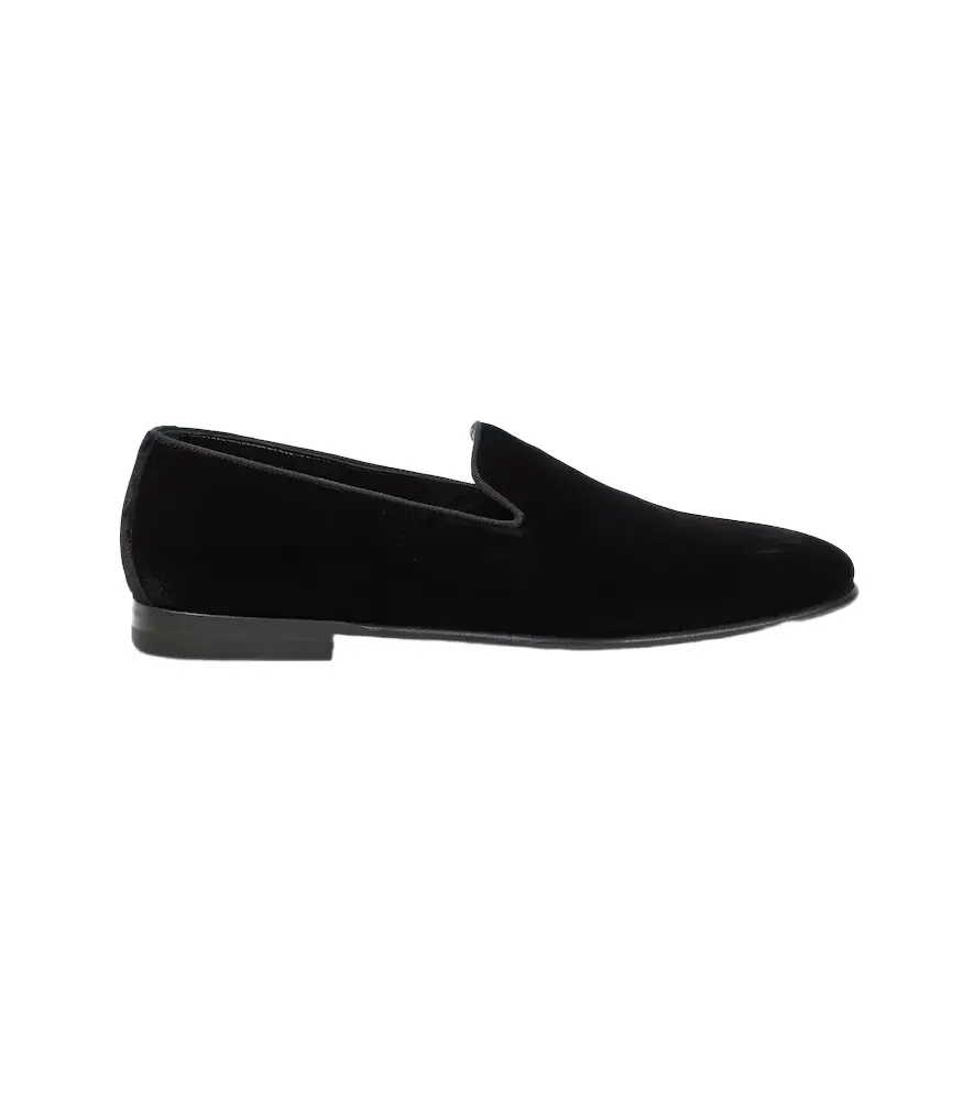 Manolo Blahnik Mario velvet loafers