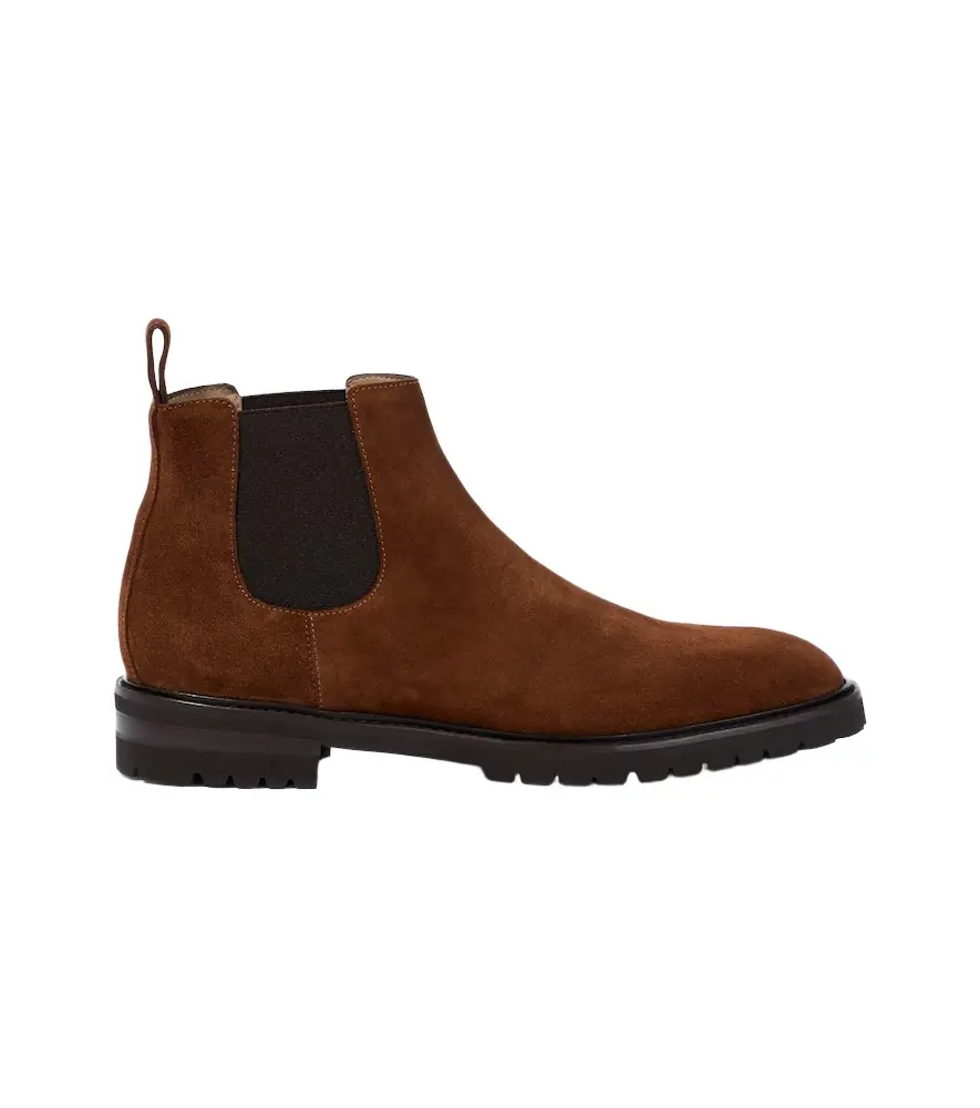 Manolo Blahnik Brompton suede Chelsea boots