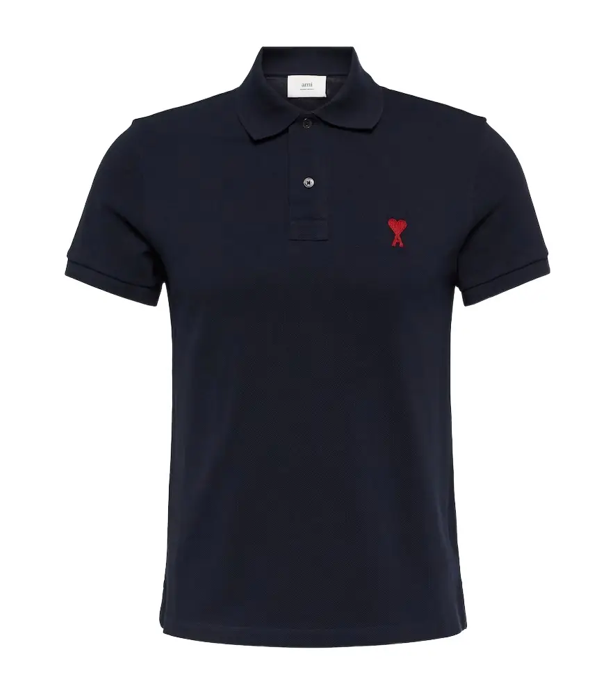 Ami Paris Ami De Caur cotton piqué polo shirt