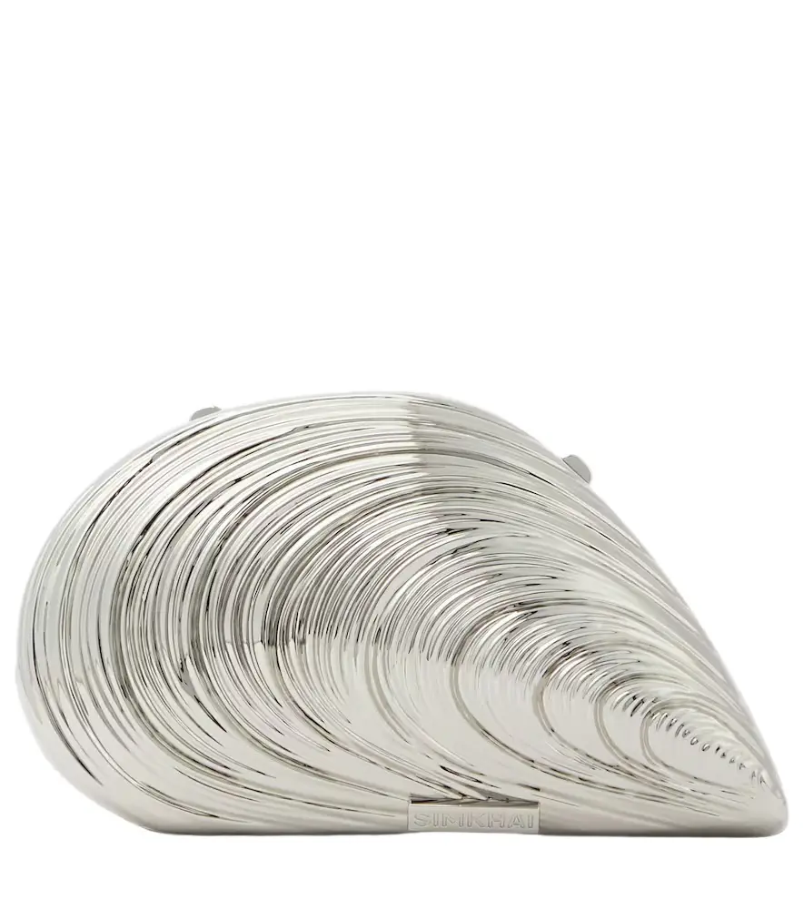 Simkhai Bridget shell clutch