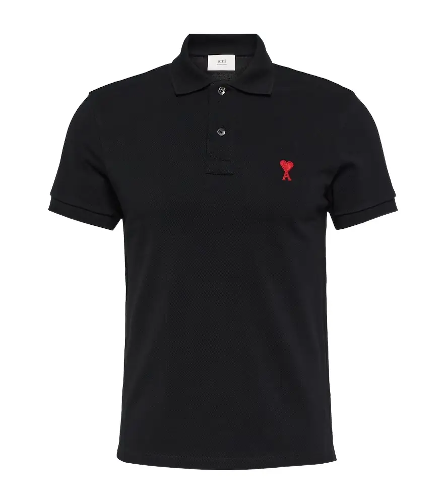 Ami Paris Ami De Caur cotton piqué polo shirt