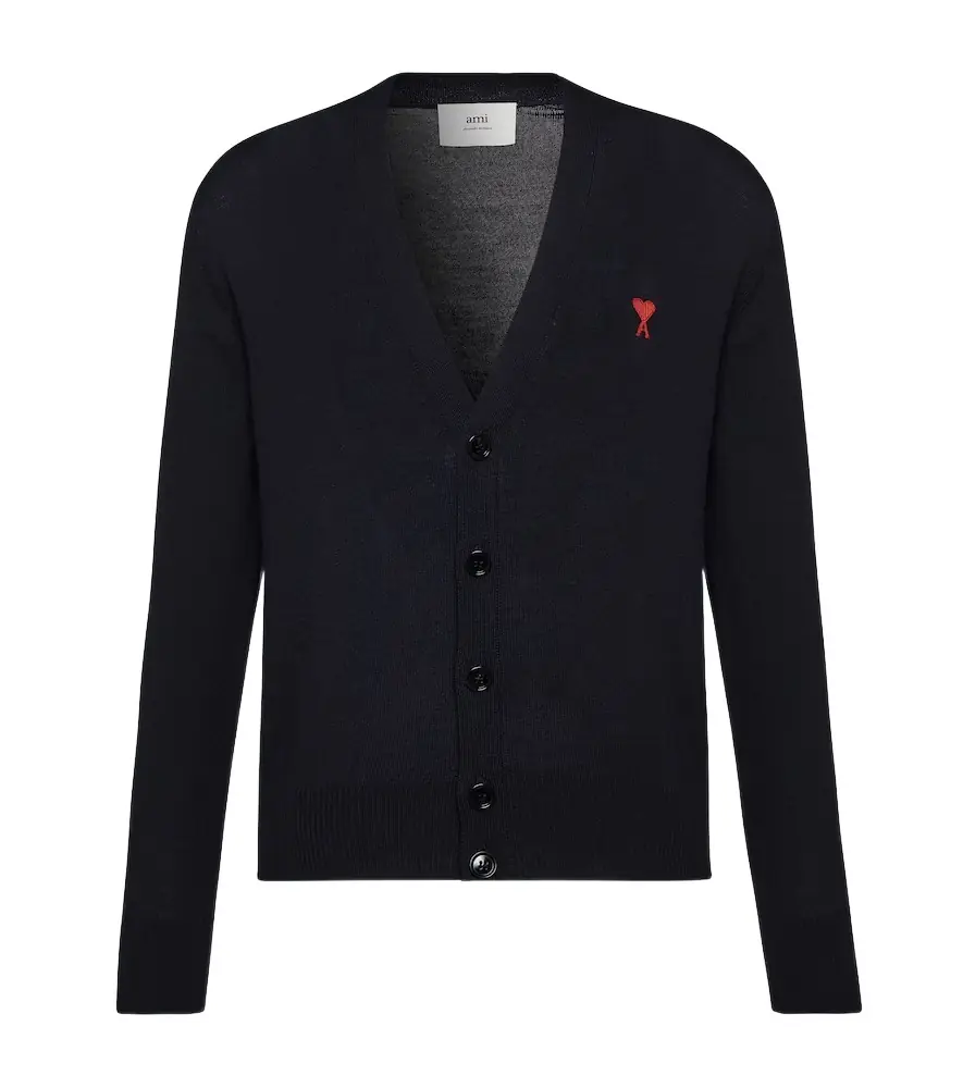 Ami Paris Ami De Caur wool cardigan