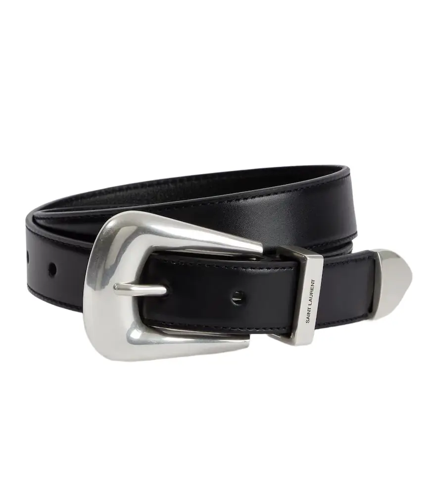 Saint Laurent Folk leather belt