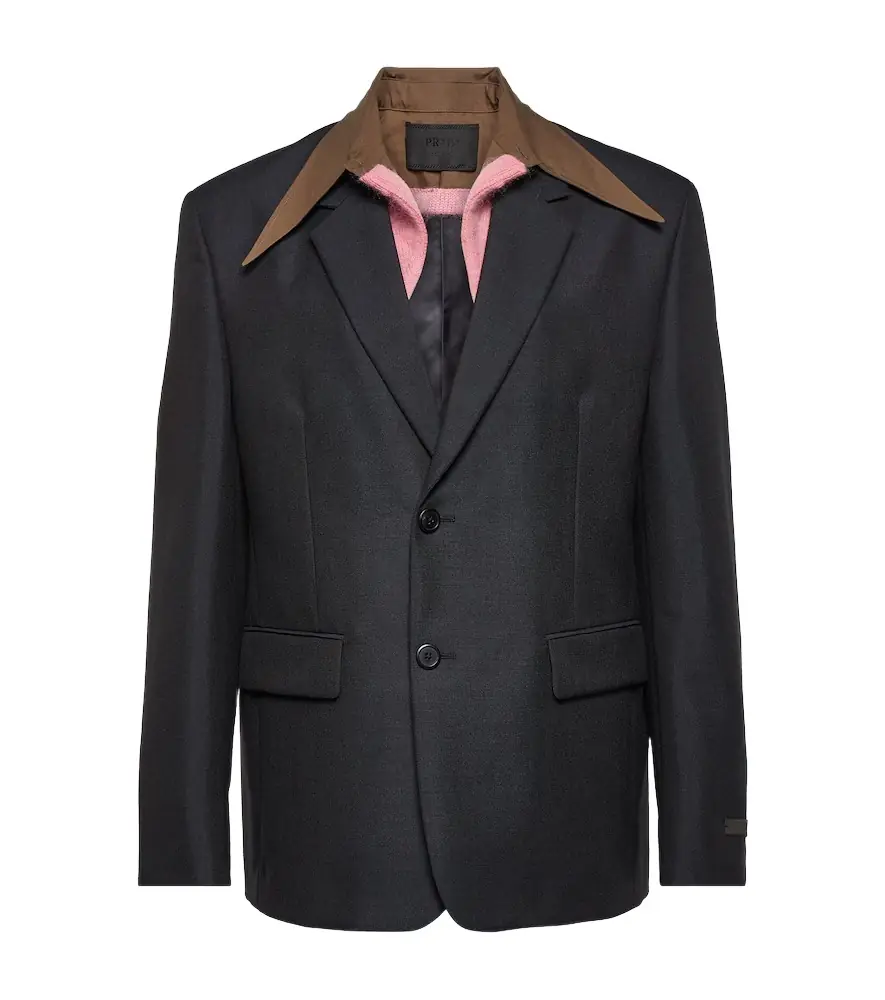 Prada Wool and mohair suit jacket