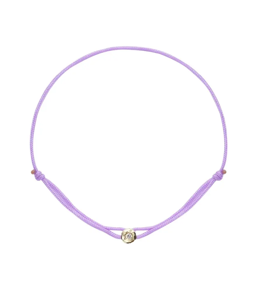 Octavia Elizabeth Parachute Nesting Gem 18kt gold bracelet with diamond