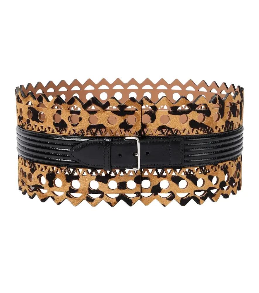 Alaia Alaïa Small leather corset belt