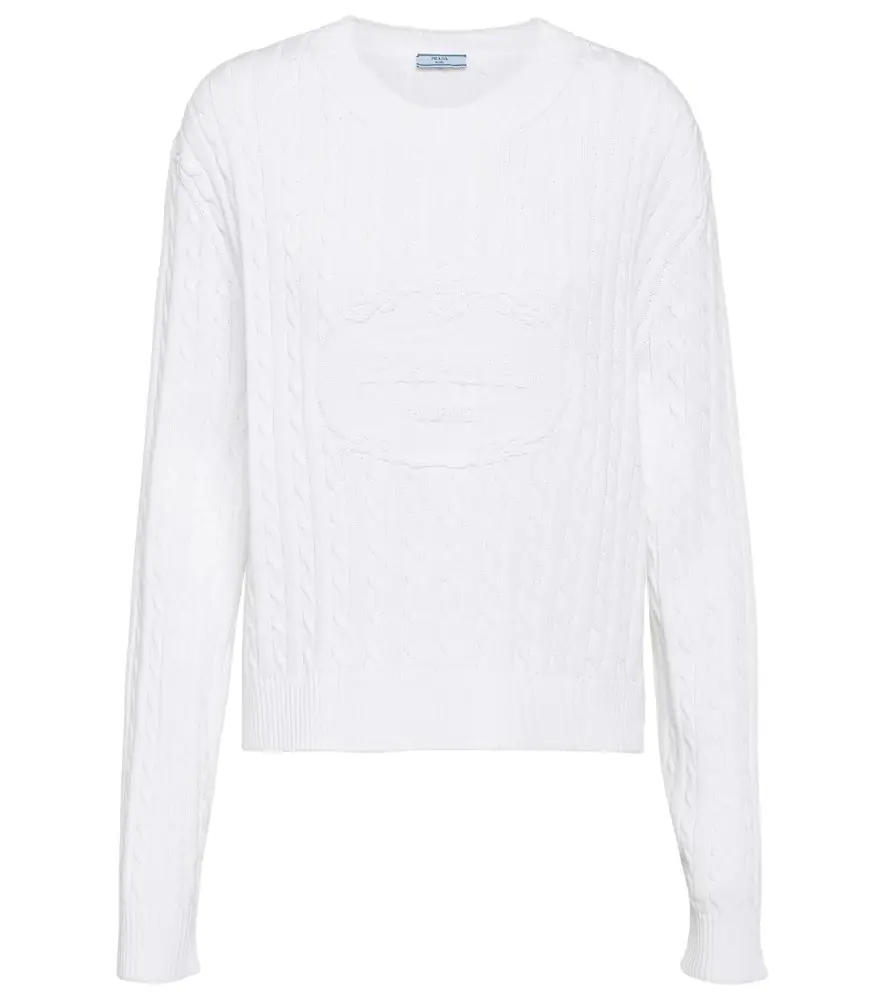Prada Logo cotton sweater