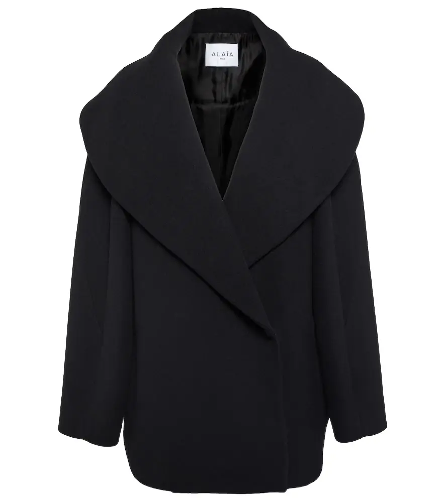 Alaia Alaïa Cocoon wrap virgin wool coat