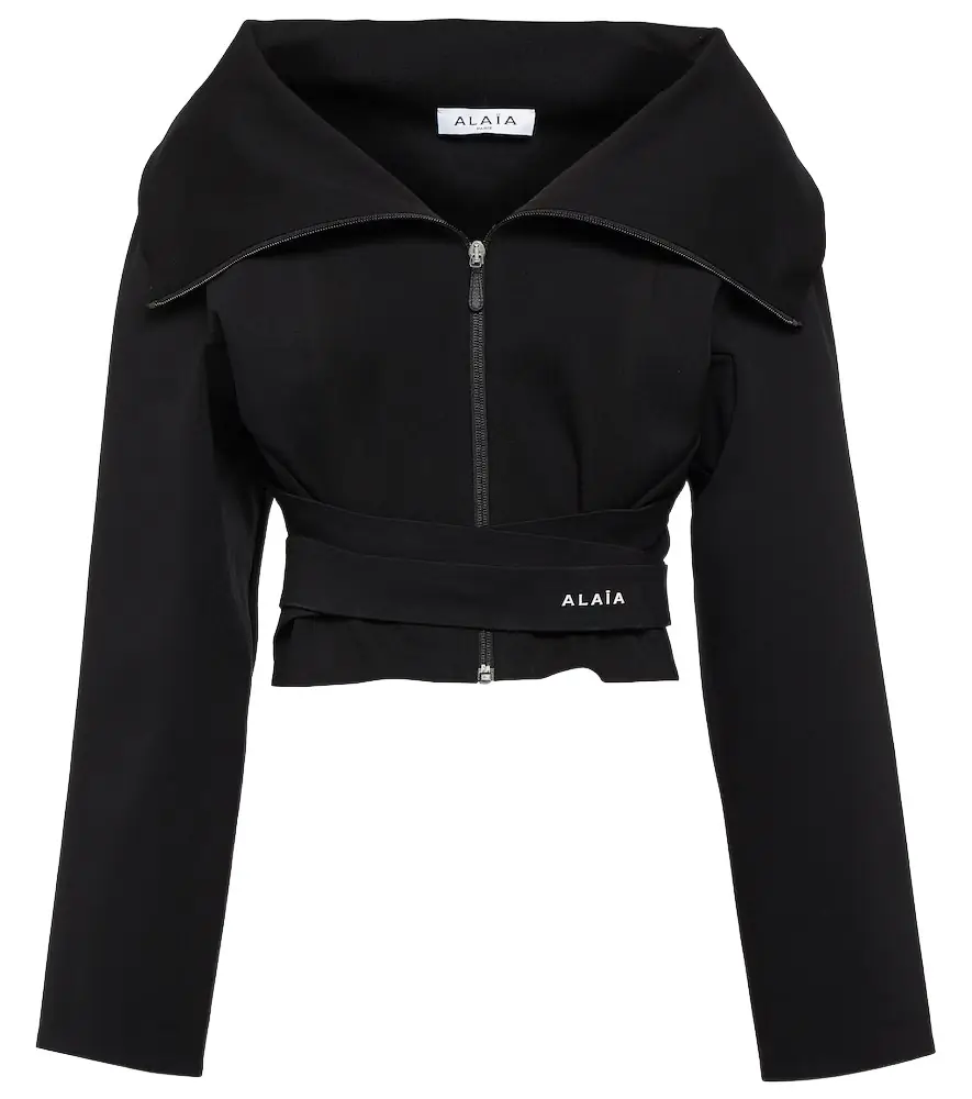Alaia Alaïa Cropped jersey jacket