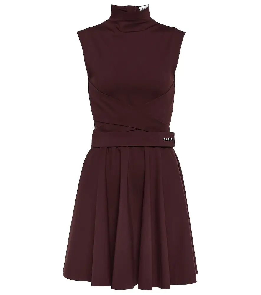 Alaia Alaïa Mockneck jersey dress