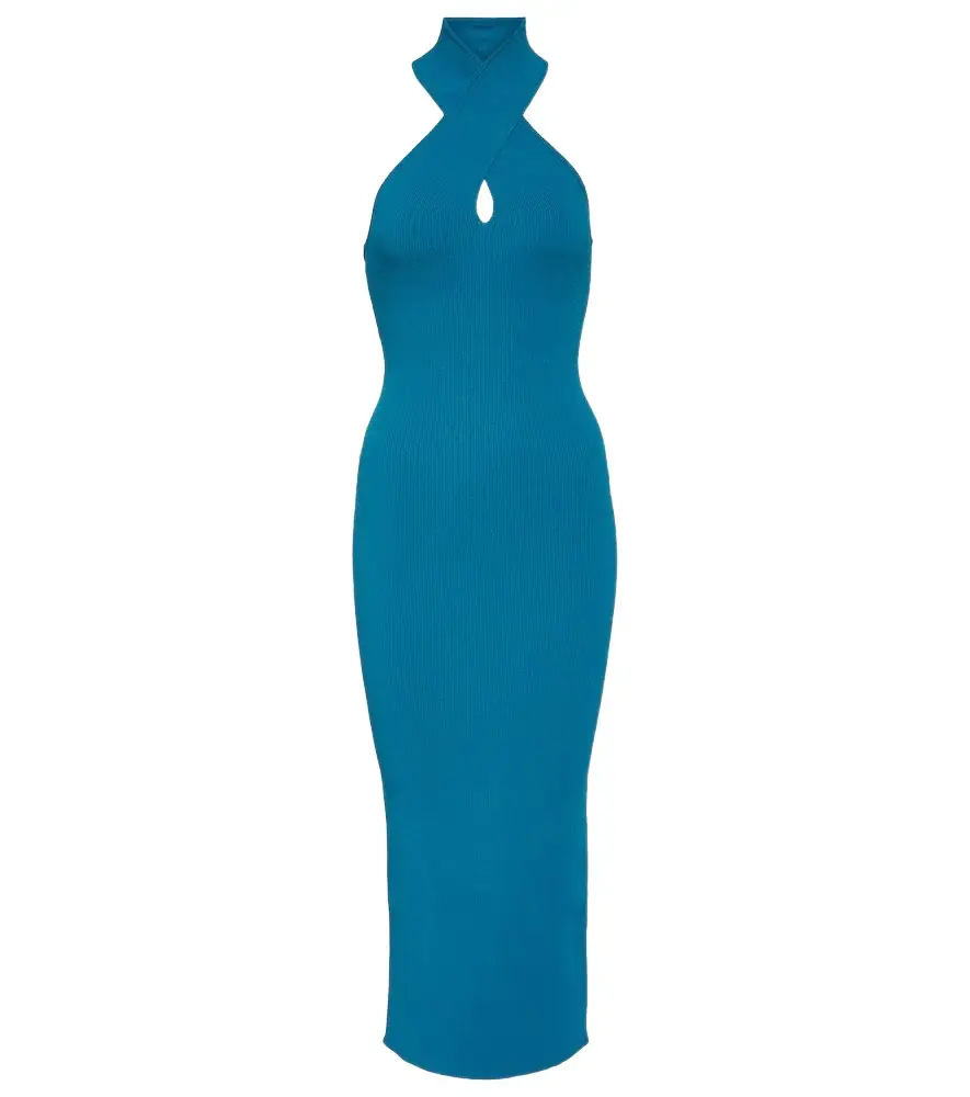 Alaia Alaïa Halterneck bodycon midi dress