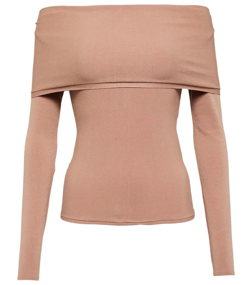 Alaia Alaïa Off-shoulder jersey top