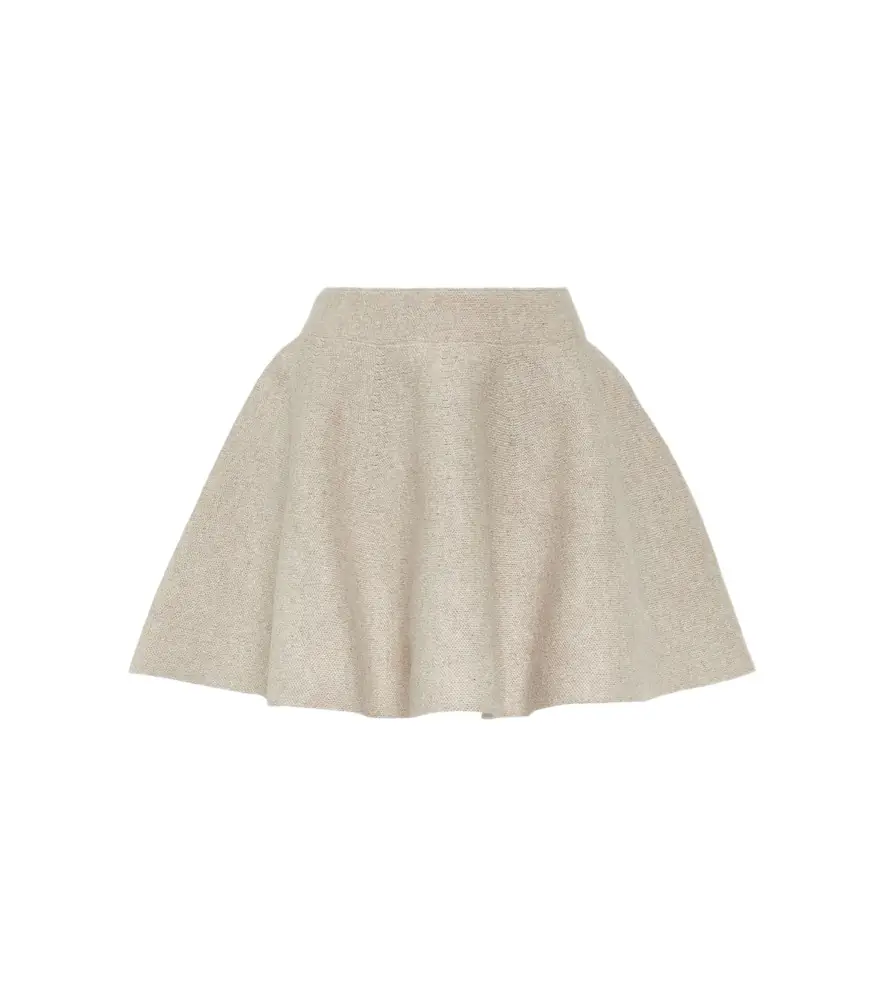 Alaia Alaïa Flared wool-blend miniskirt