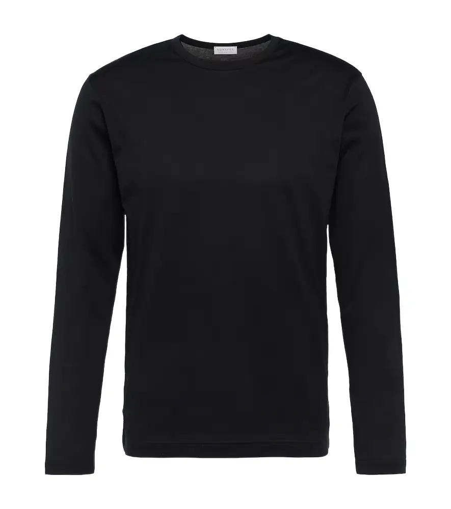 Sunspel Classic long sleeve cotton T-shirt