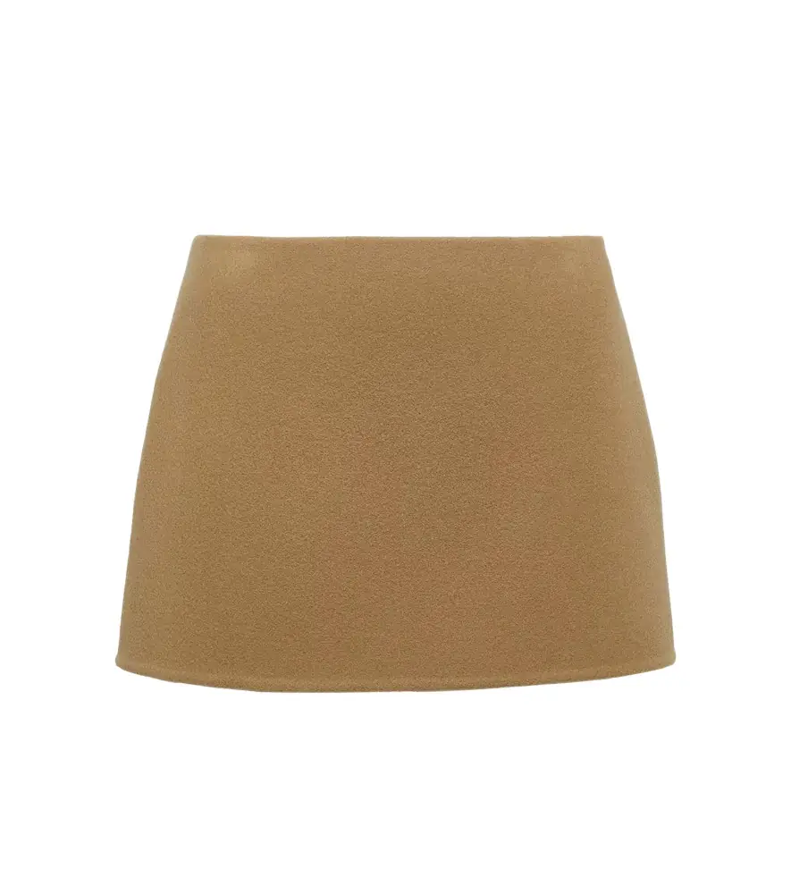 Prada Wool velour miniskirt