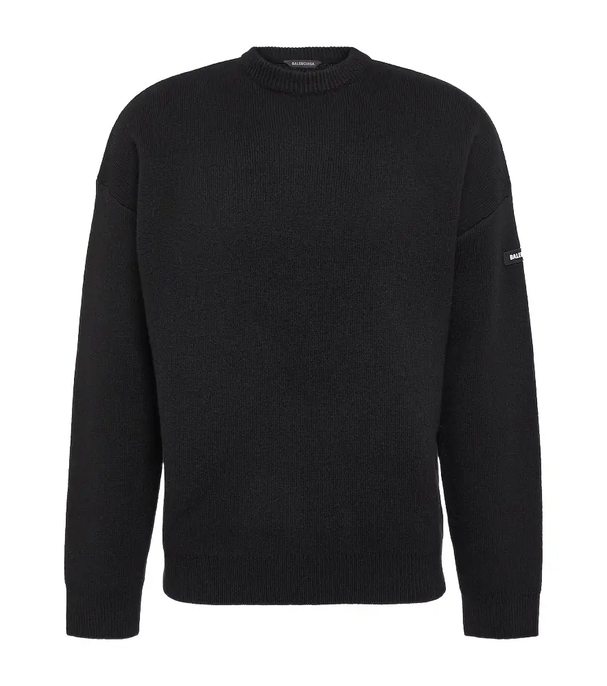 Balenciaga Oversized wool-blend sweater