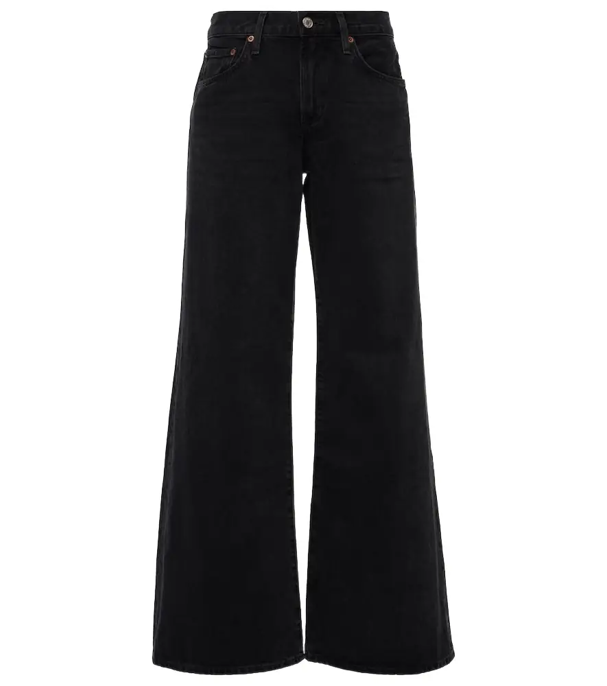 Agolde Clara low-rise wide-leg jeans