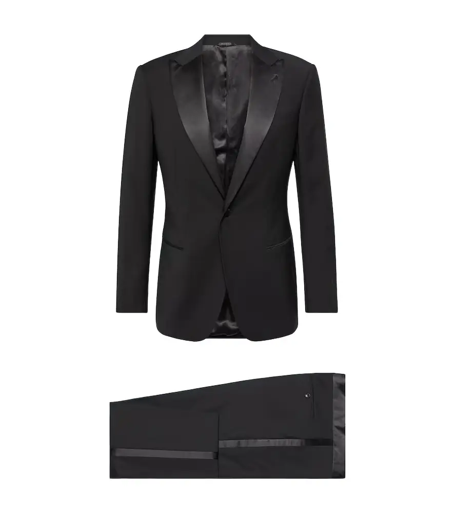 Giorgio Armani Single-breasted virgin wool tuxedo
