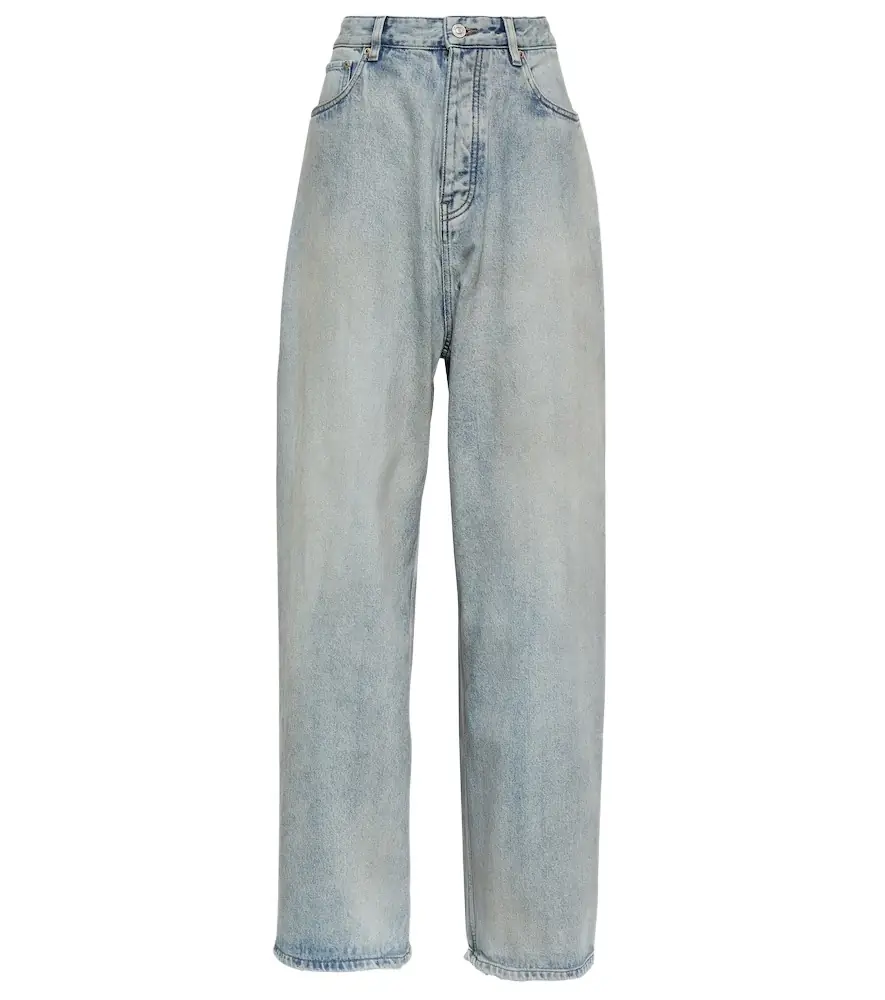 Balenciaga Mid-rise wide-leg jeans