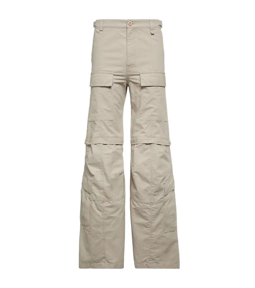 Balenciaga Hybrid flared cotton cargo pants