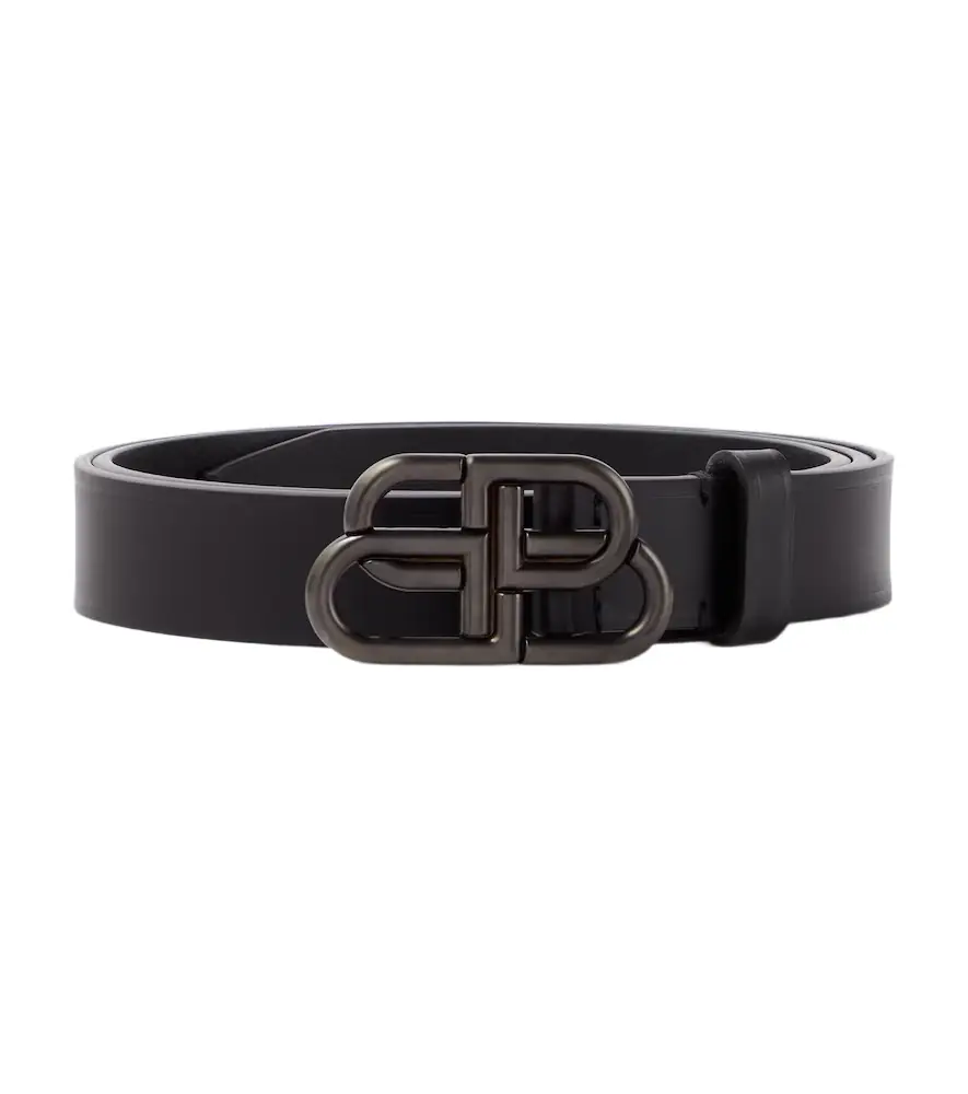 Balenciaga BB leather belt