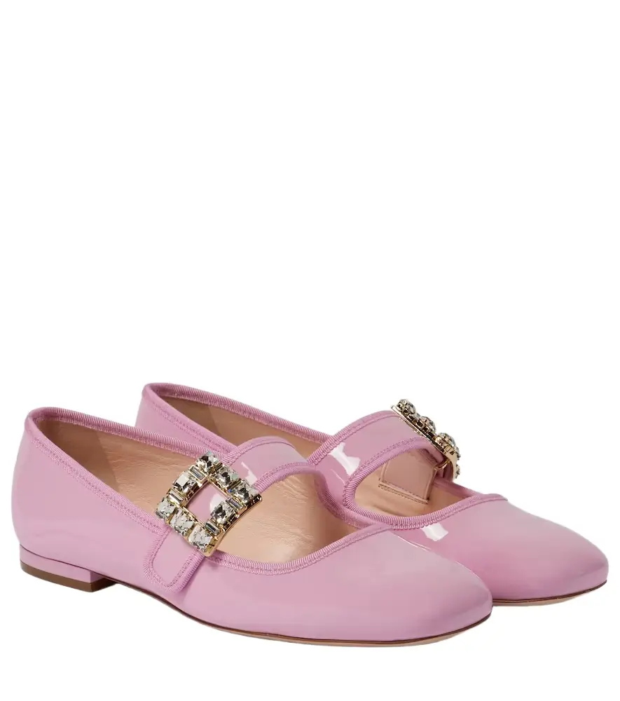 Roger Vivier Très Vivier patent leather ballet flats
