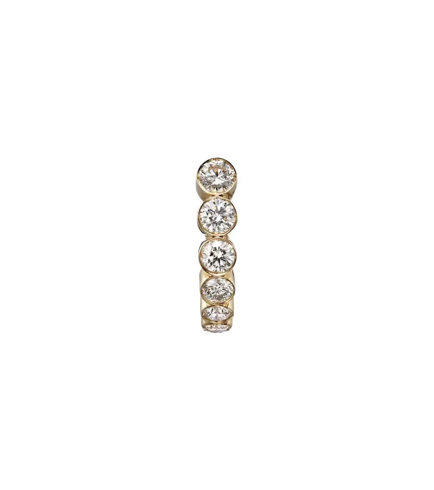 Sophie Bille Brahe Boucle Ensemble 18kt gold single earring with diamonds