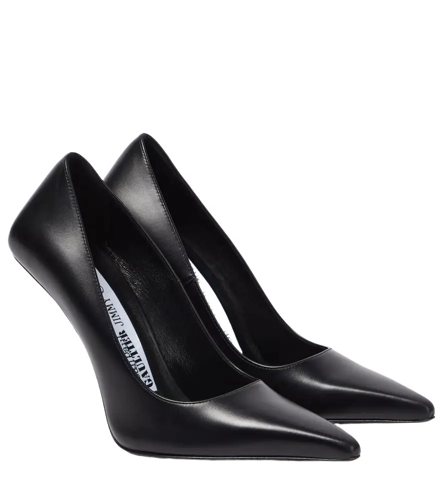 Jimmy Choo x Jean Paul Gaultier leather wedge pumps - Women's Shoes