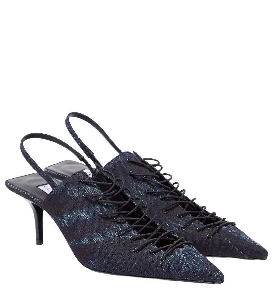 Jimmy Choo 'x Jean Paul Gaultier Corset slingback pumps - Women's Shoes