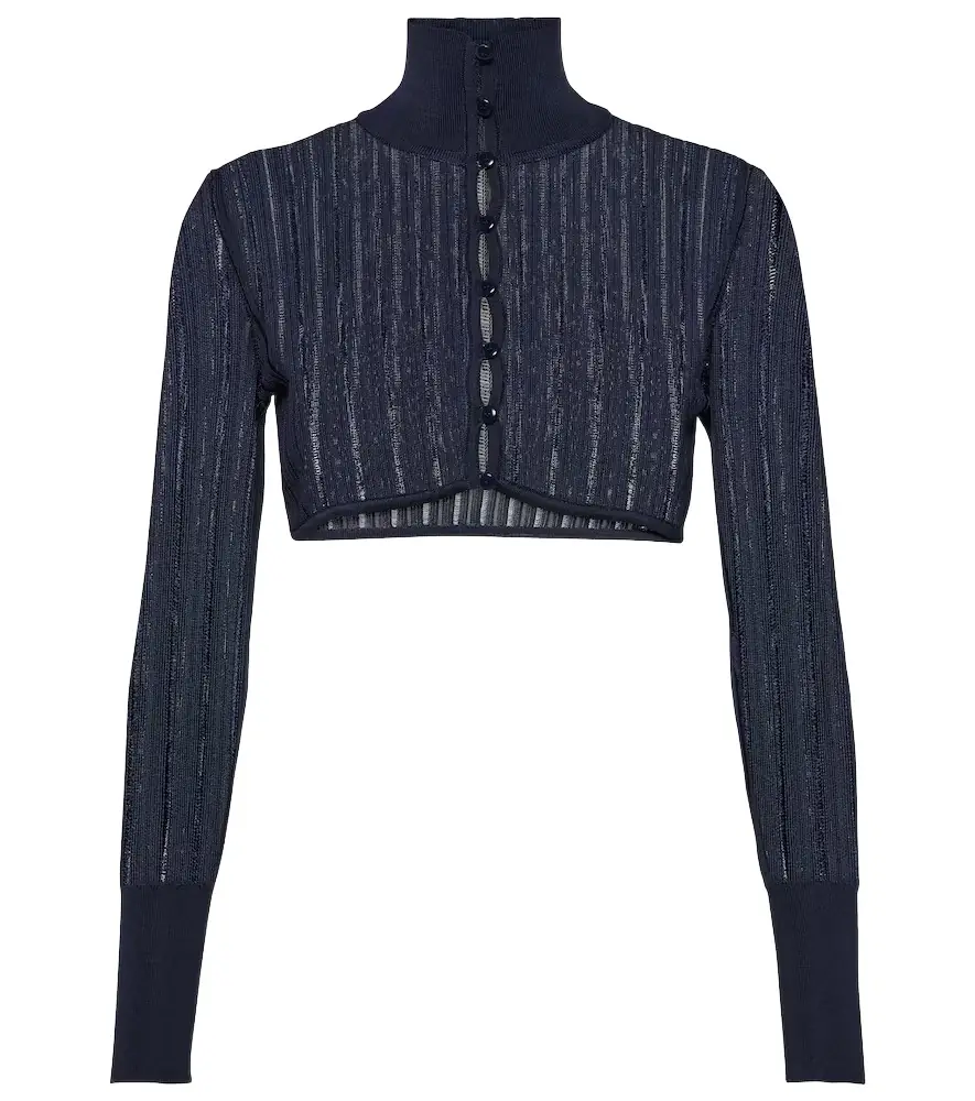 Alaia Alaïa Crinoline cropped cardigan