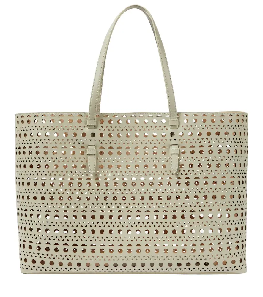 Alaia Alaïa Mina 44 Vienne Wave leather tote bag