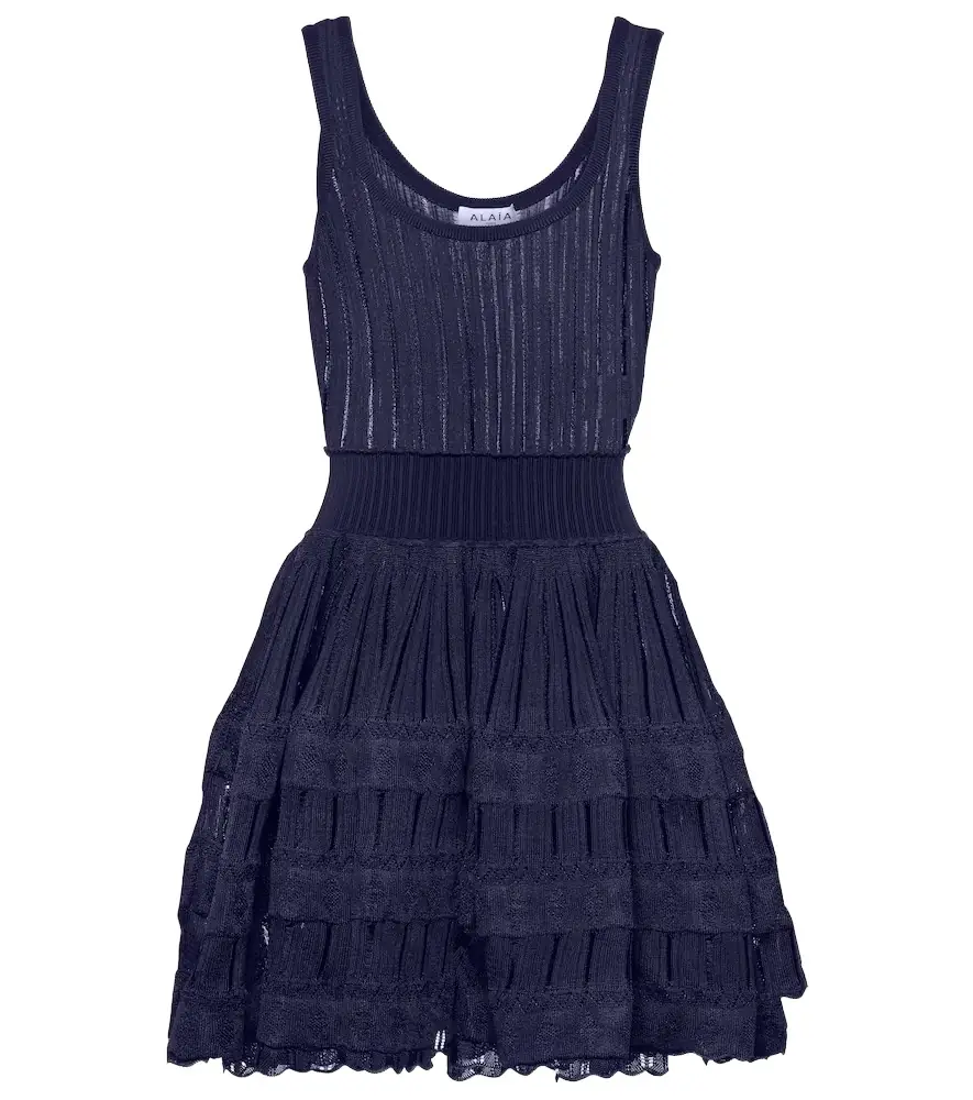 Alaia Alaïa Ribbed-knit minidress
