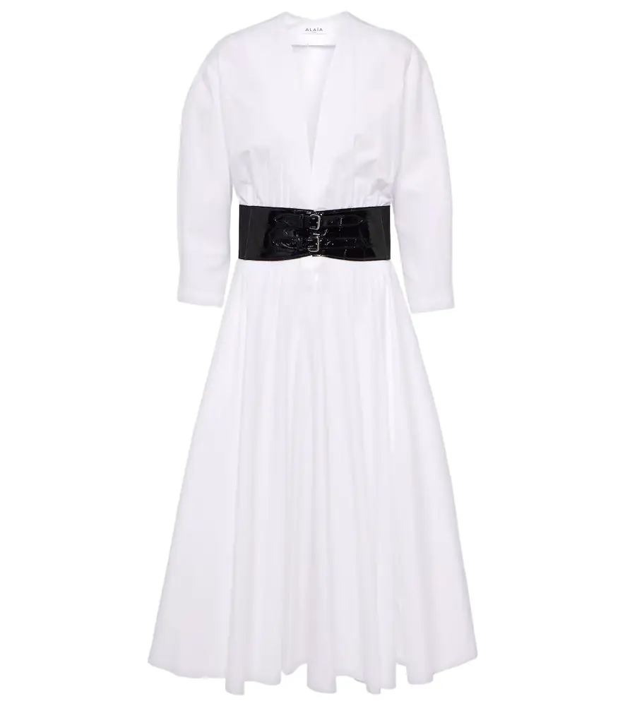 Alaia Alaïa Cotton midi dress