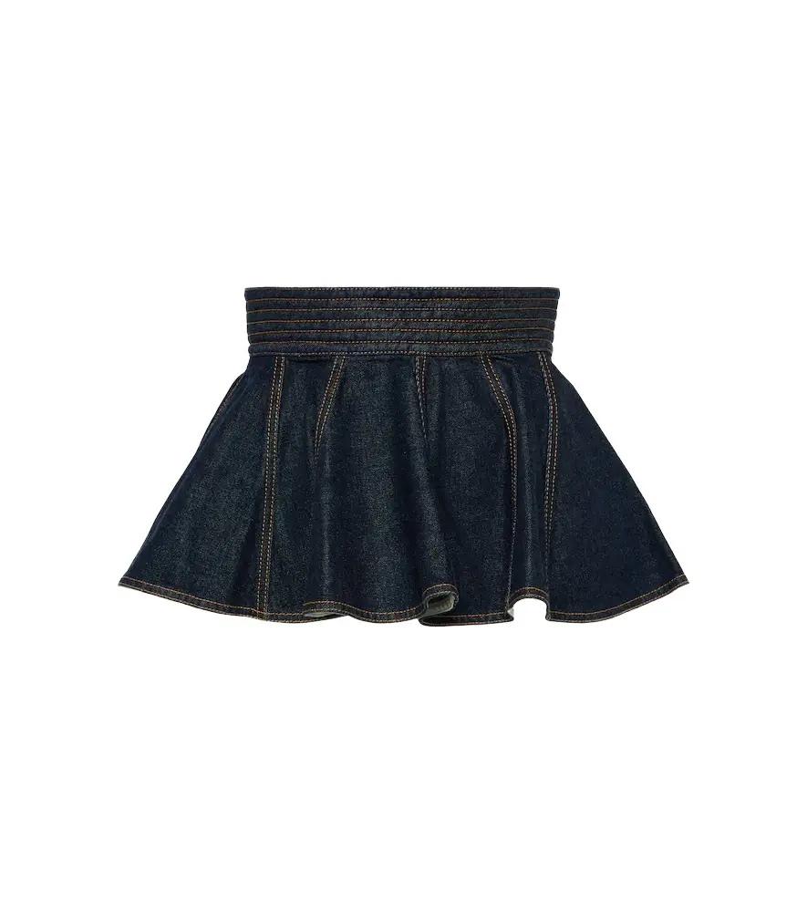 Alaia Alaïa Peplum denim belt