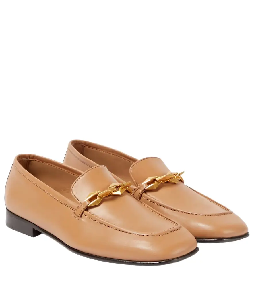 Jimmy Choo Diamond Tilda leather loafers - Women's Shoes