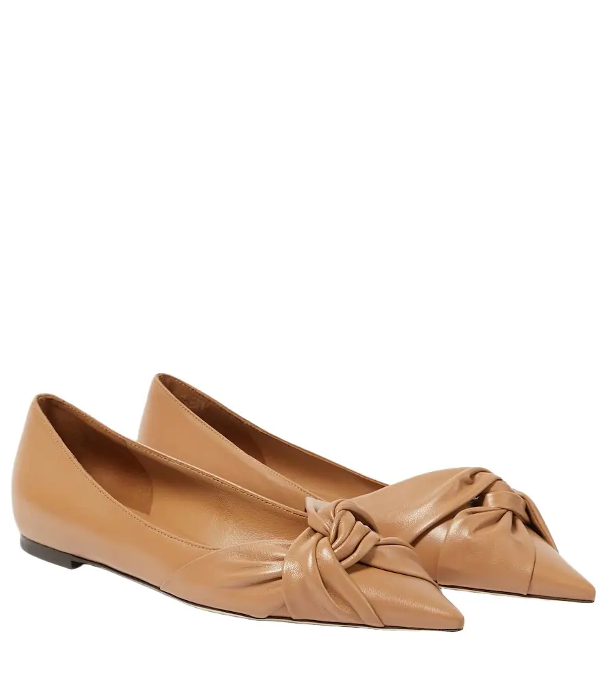 Jimmy Choo Hedera leather ballet flats - Women's Shoes