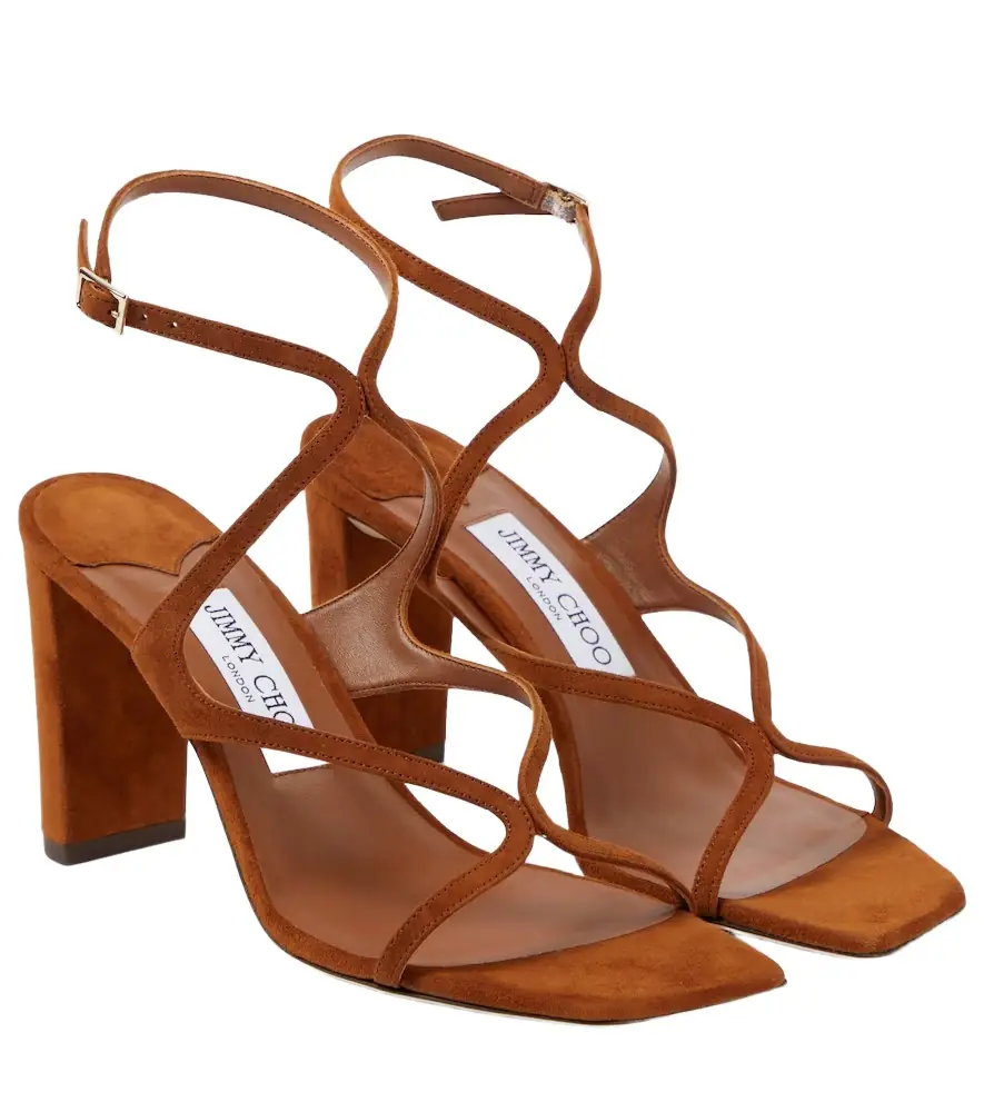 Jimmy Choo Azie 85 suede sandals - Women's Shoes