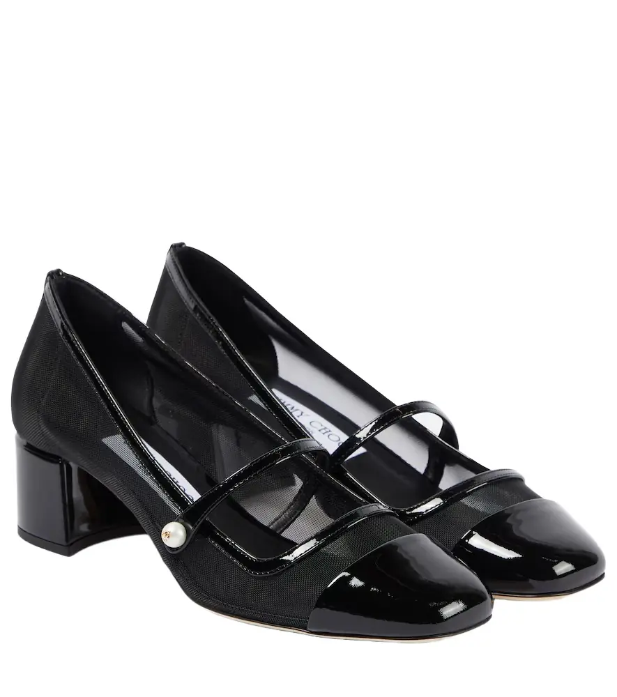 Jimmy Choo Elisa 45 mesh Mary Jane pumps - Women's Shoes