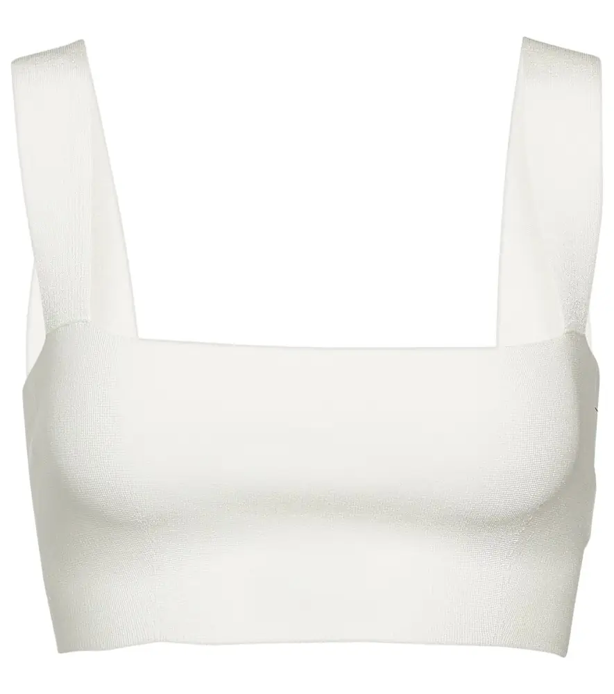 Victoria Beckham Square-neck cropped top