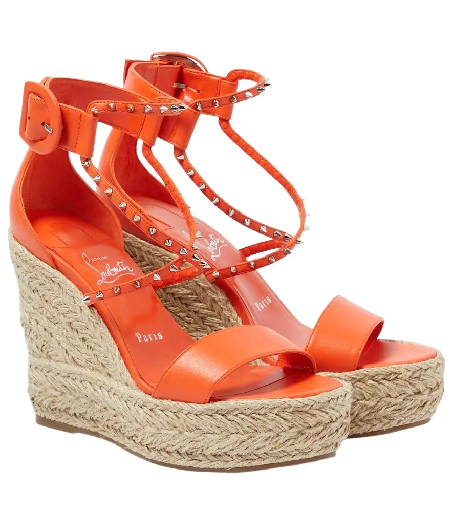 Christian Louboutin Chocazeppa Spikes 120 espadrille wedges
